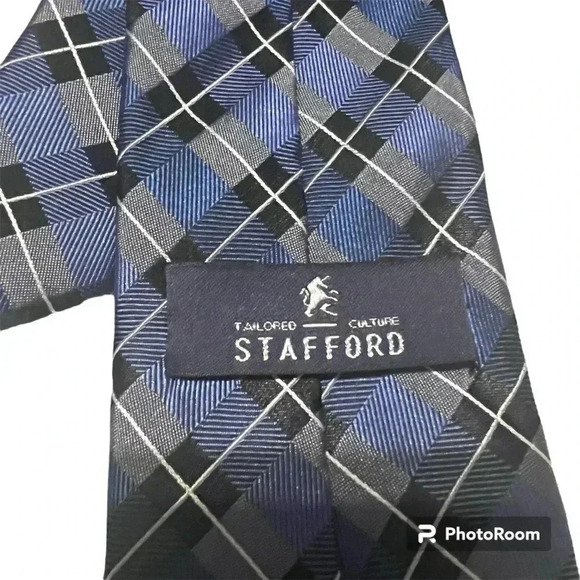 Stafford a Tie blue-black-white - Picture 3 of 3